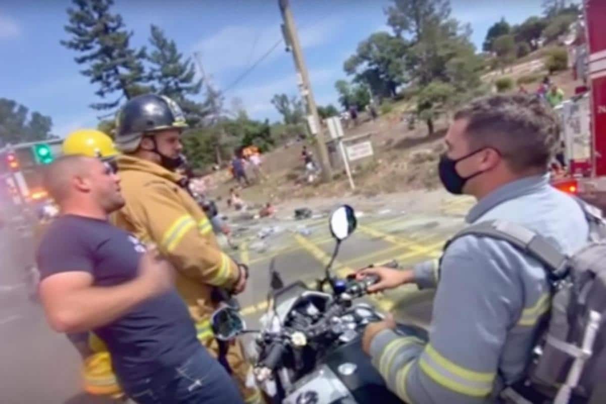 Accident à Ligné : un motard de 19 ans menace les pompiers