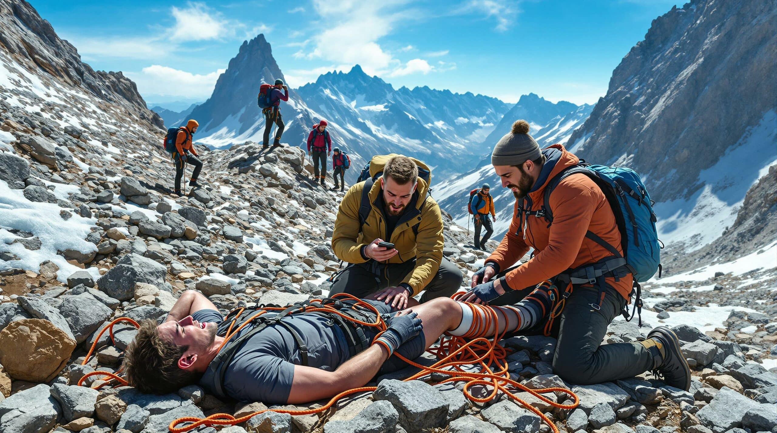 Réagir en cas d'accident en montagne : Étapes clés
