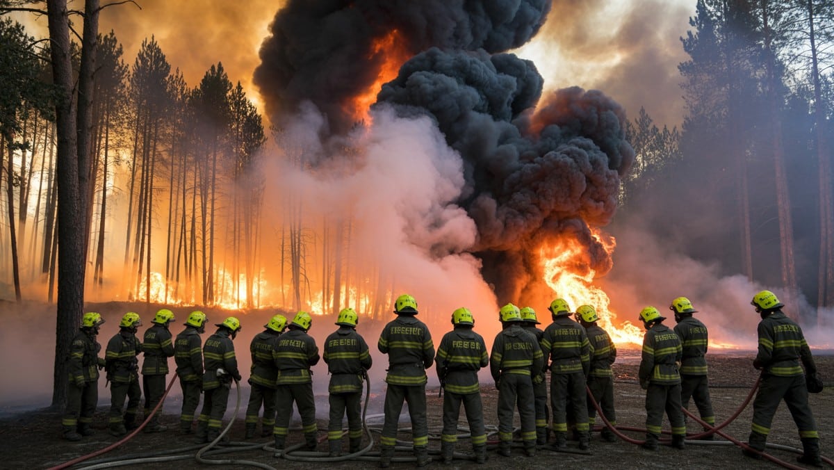 Aude en flammes : plus de 2 500 pompiers en lutte face à un feu incontrôlable