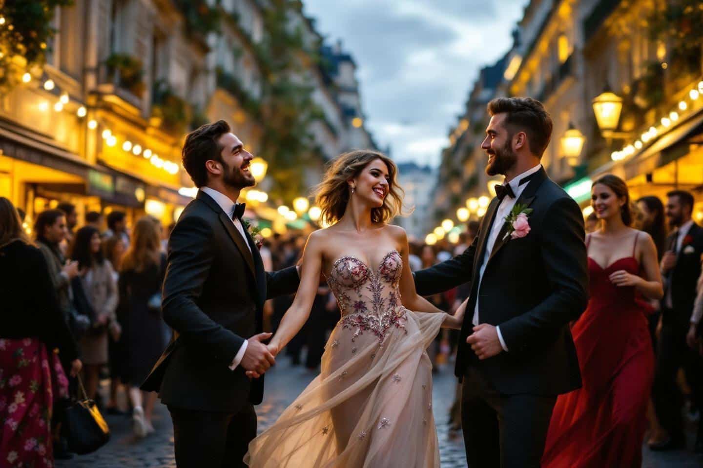 Bal des pompiers du Marais à Paris pour la fête nationale du 14 juillet
