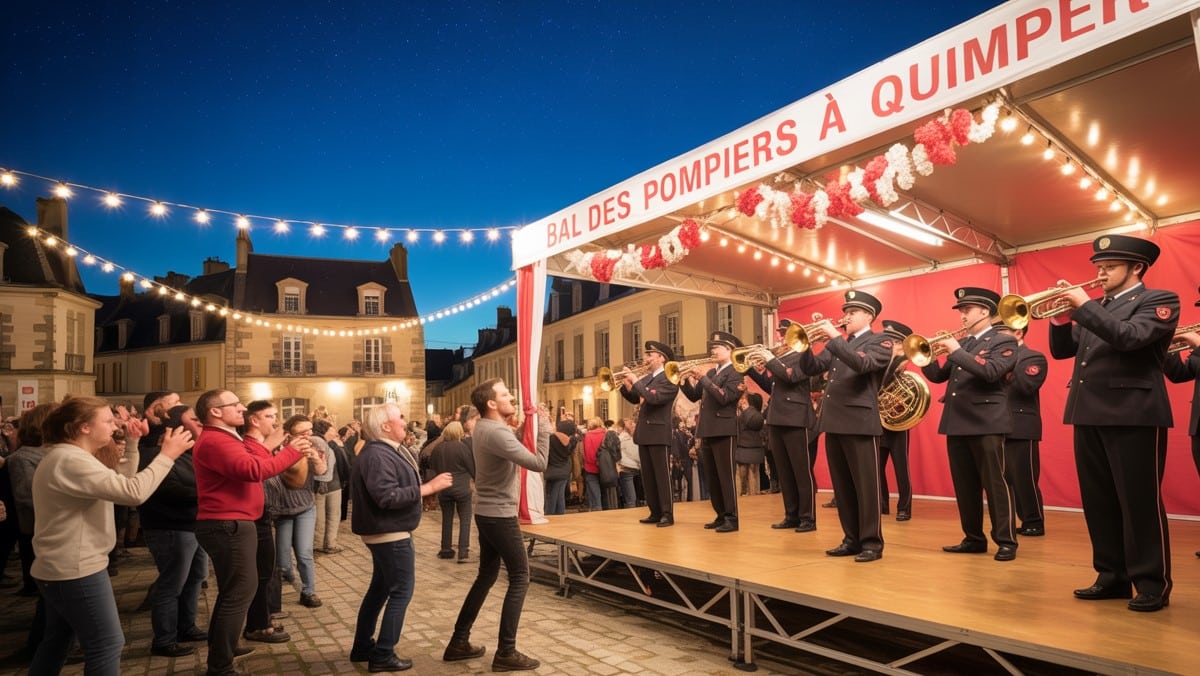 Bal des pompiers à Quimper : une soirée de feu prévue le 14 juin