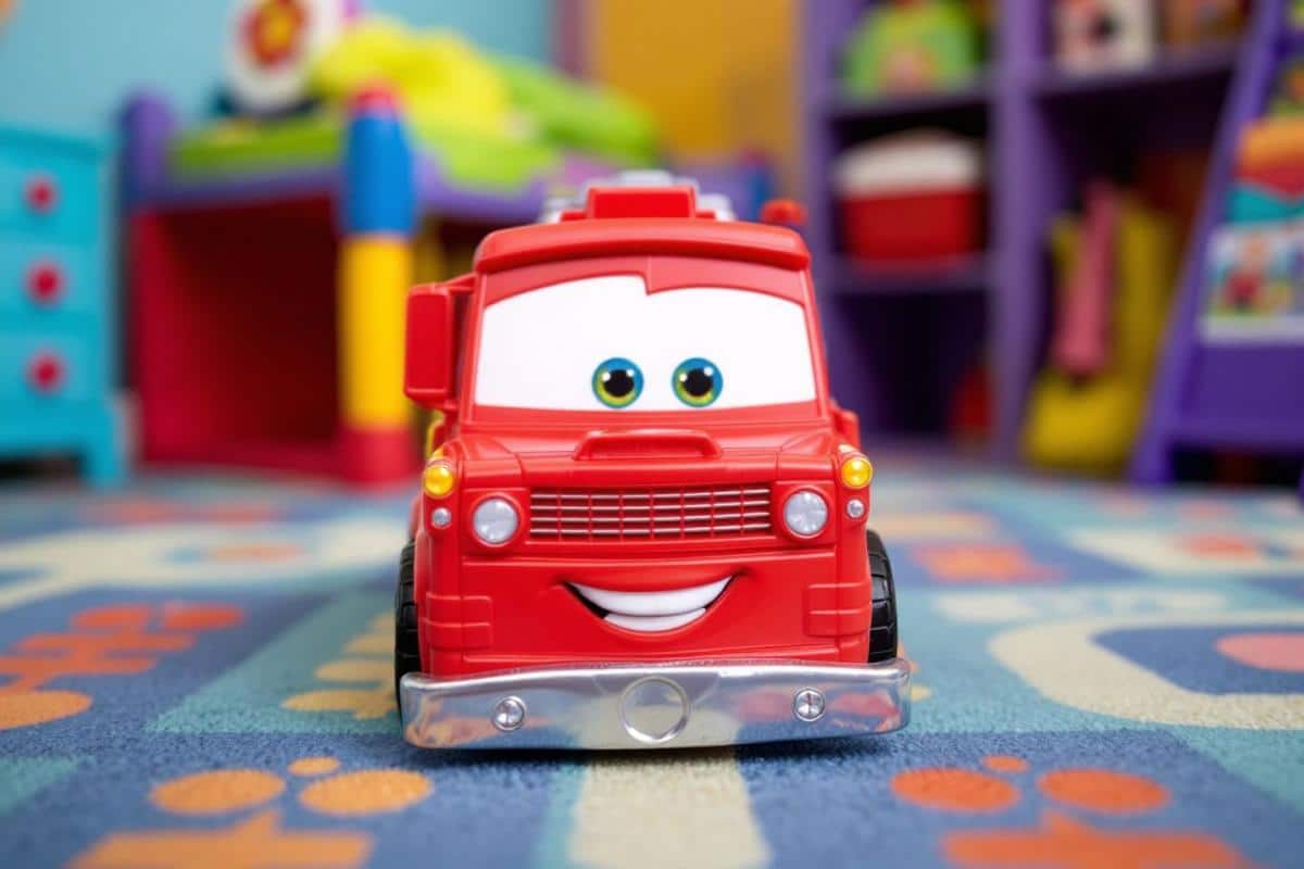 Camion de pompier cars rouge - jouet véhicule disney pixar