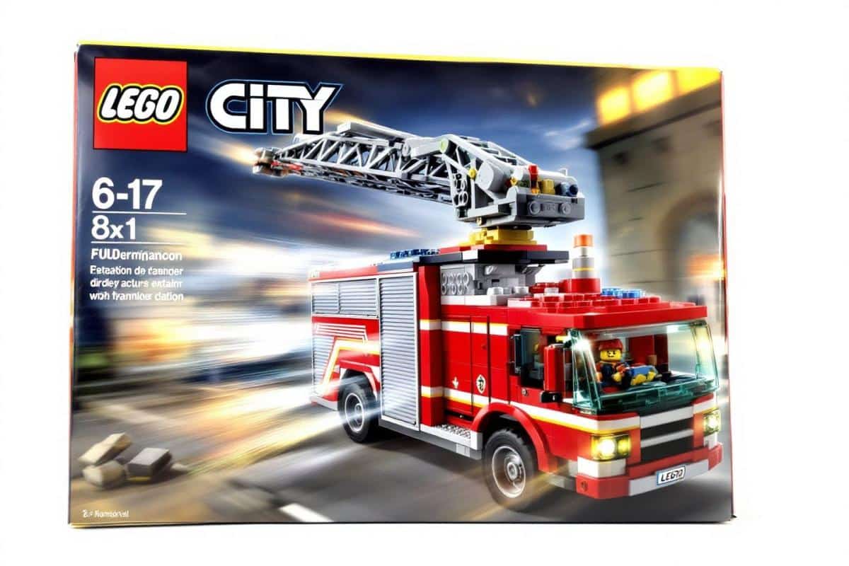 Camion de pompiers LEGO City - jouet d'intervention et caserne pas cher