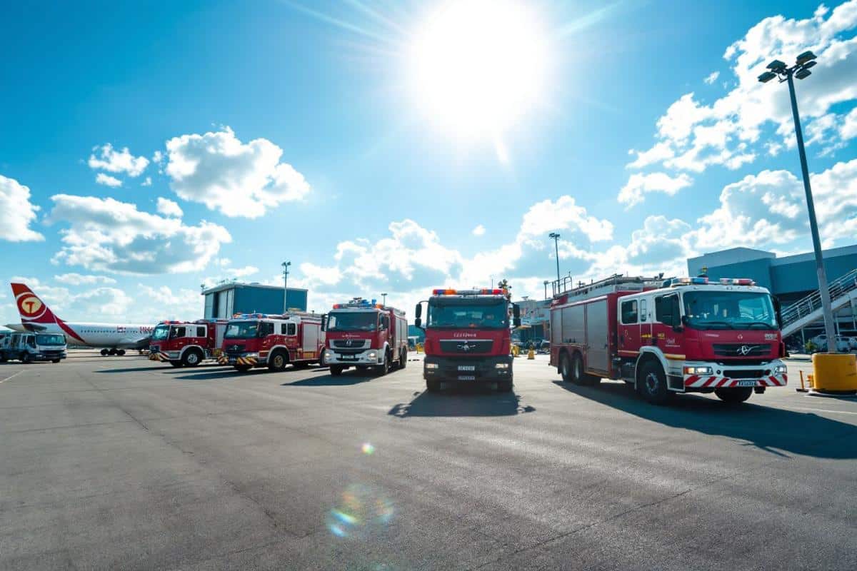 Camions pompiers aéroport : véhicules de lutte contre l'incendie pour la sécurité aéroportuaire