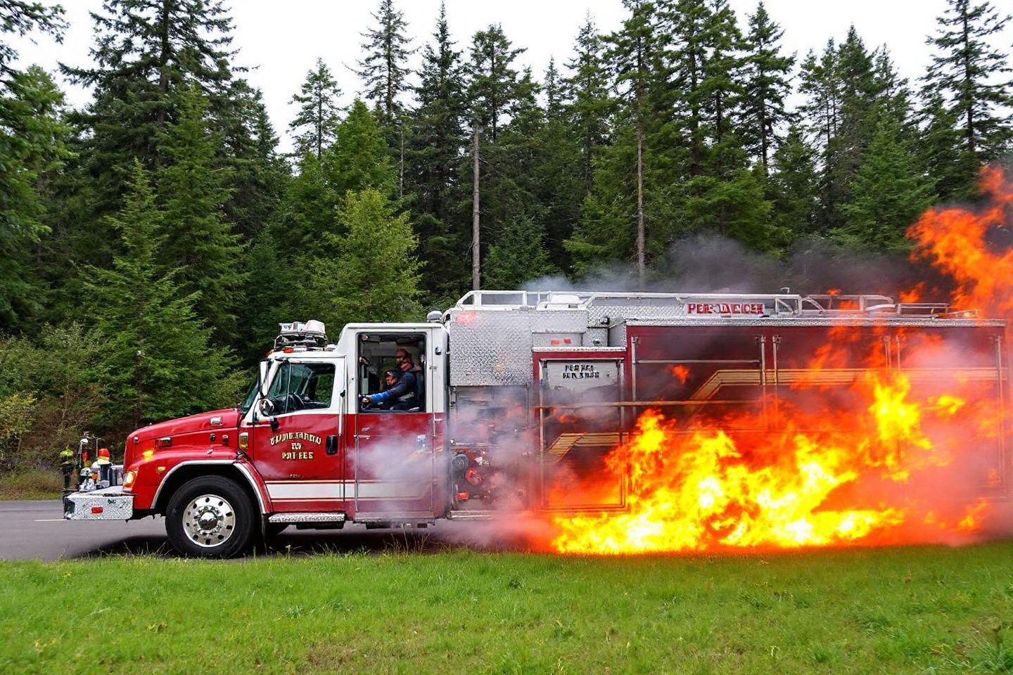 Camions de pompiers pour feux de forêts : véhicules citernes et moyens roulants des SDIS