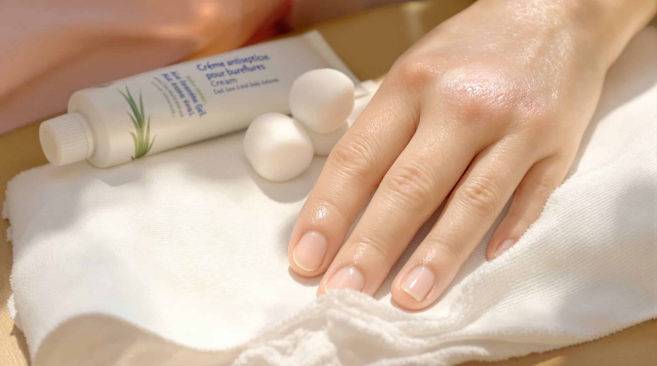 Cloque : Soins à apporter après une brûlure légère