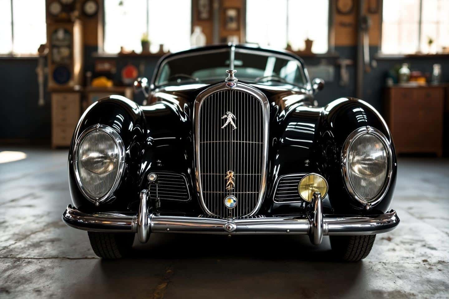 Collection de Peugeot 402 torpedo : découverte et restauration de voitures anciennes d'exception