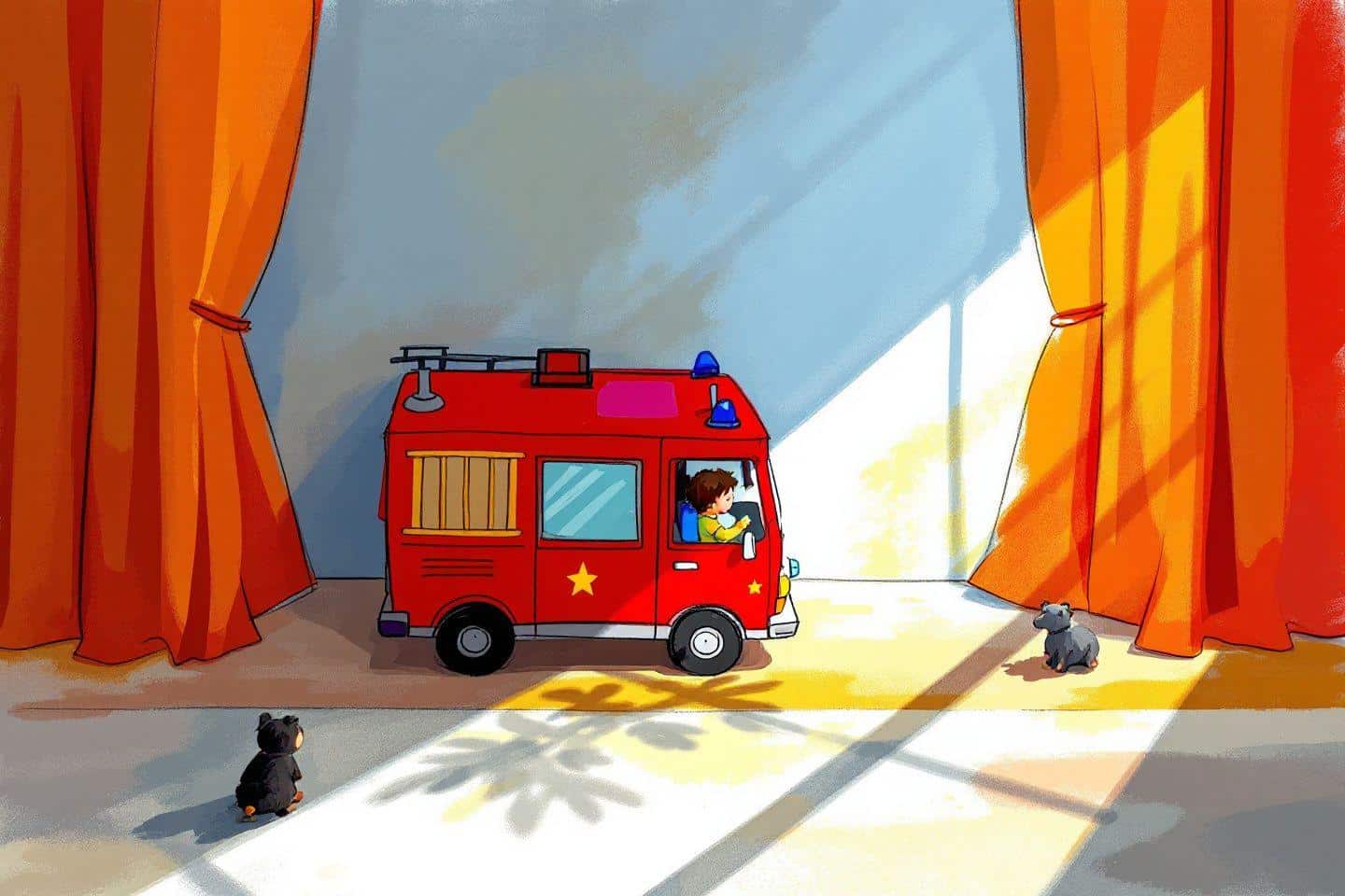 Comment dessiner un camion de pompier étape par étape facilement