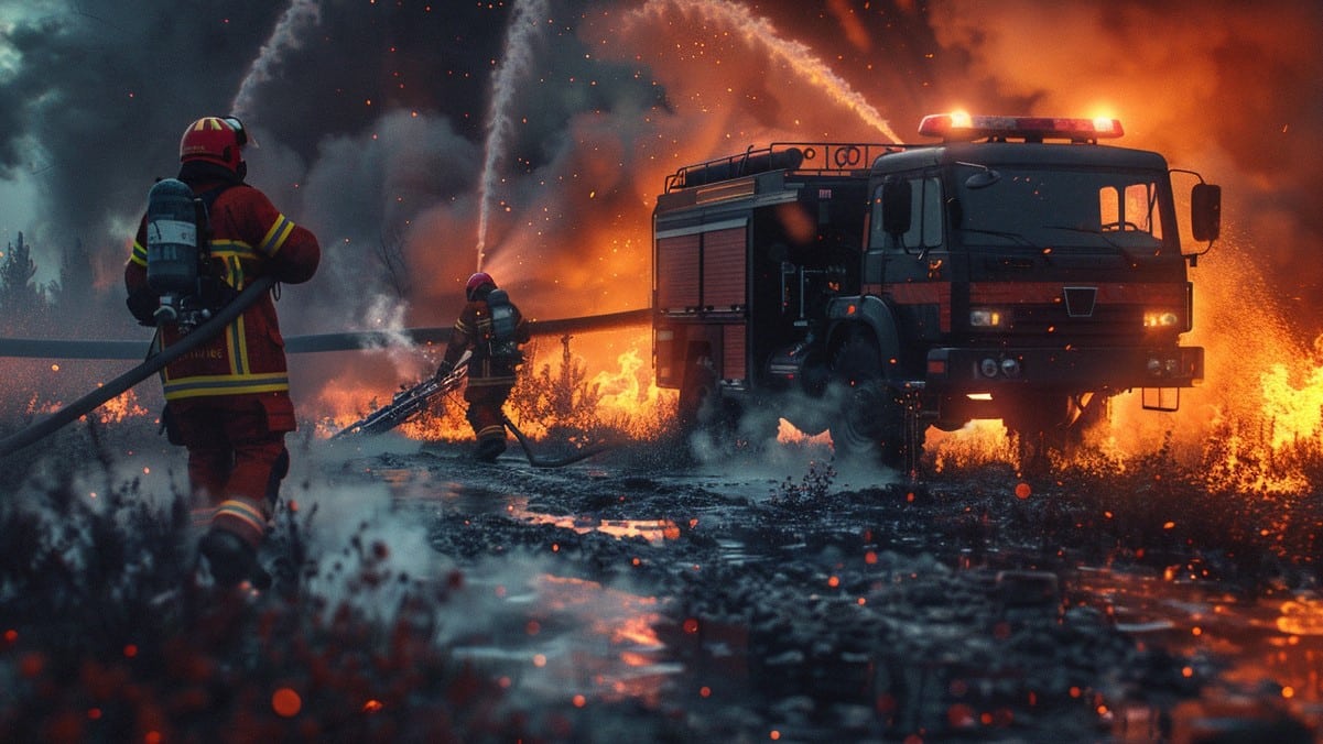 Comment les pompiers éteignent le feu ?