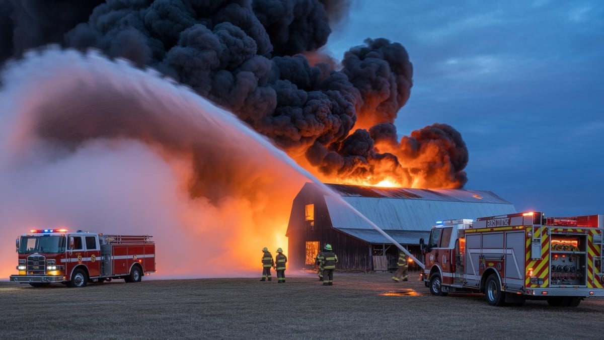 Deux incendies coup sur coup dans le Béthunois, pompiers mobilisés sans relâche