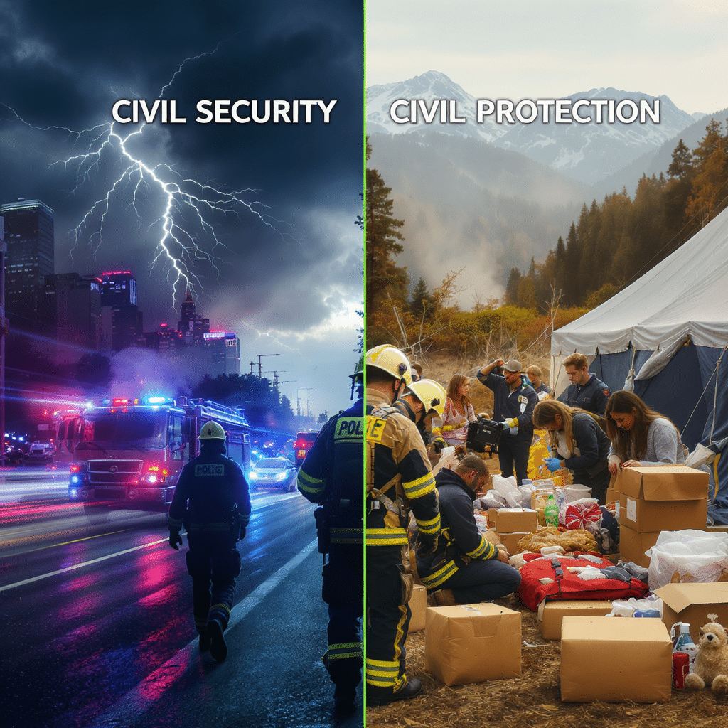 Quelles différences entre la sécurité civile et la protection civile ?