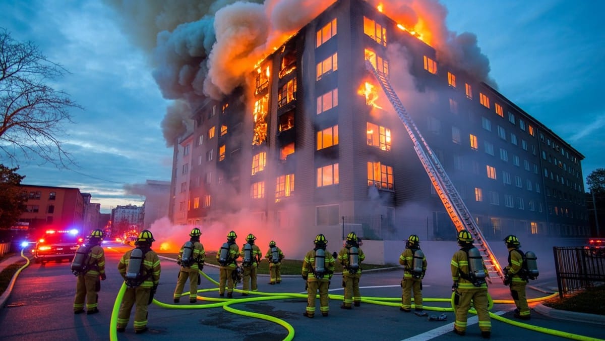 Dijon : dix-neuf pompiers mobilisés pour maîtriser un feu d’appartement