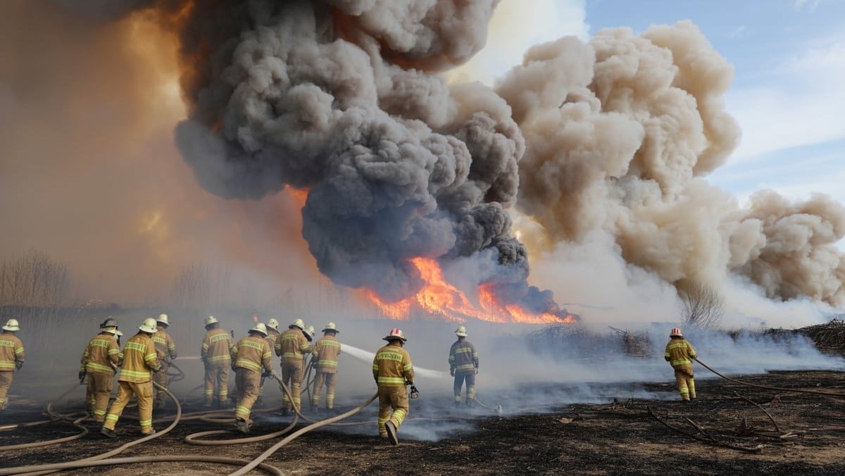Dix incendies mobilisent 200 pompiers dans le Maine-et-Loire, dégâts sur plusieurs hectares