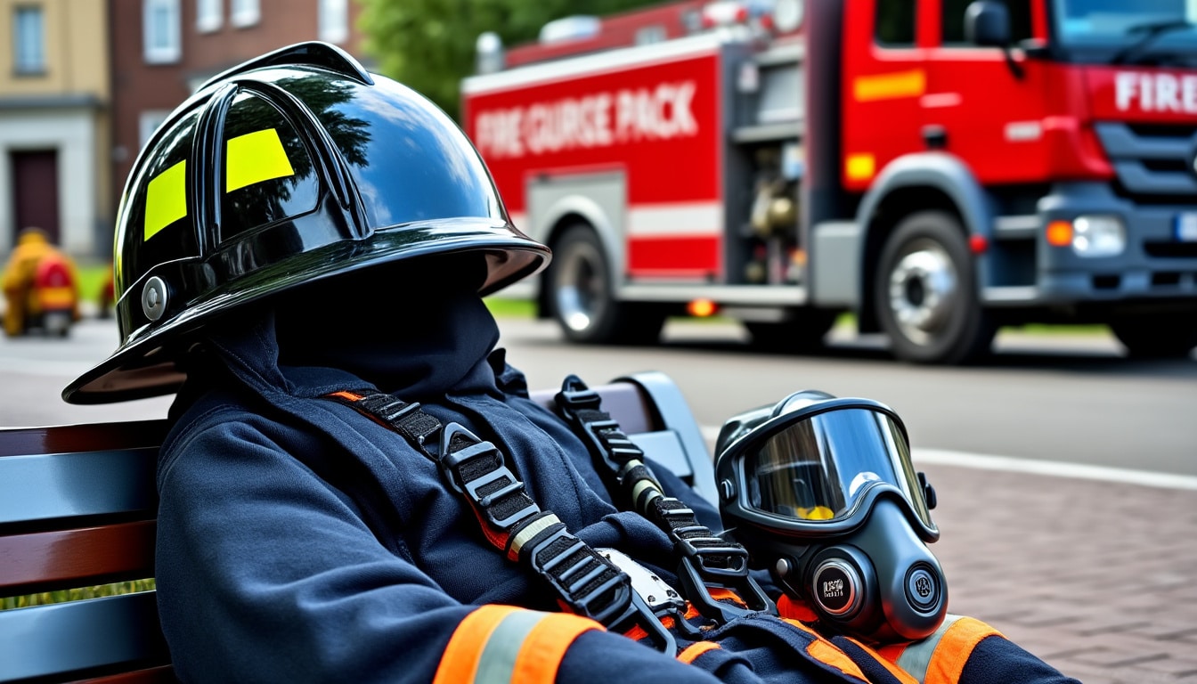 Équipement du sapeur-pompier : casque, tenue, ARI et véhicules