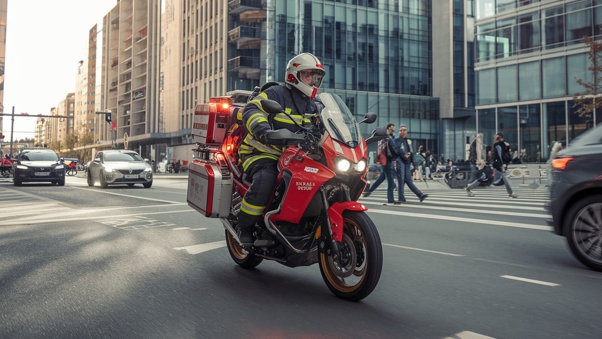 Les équipements spécifiques des motos de pompiers pour assurer la sécurité?