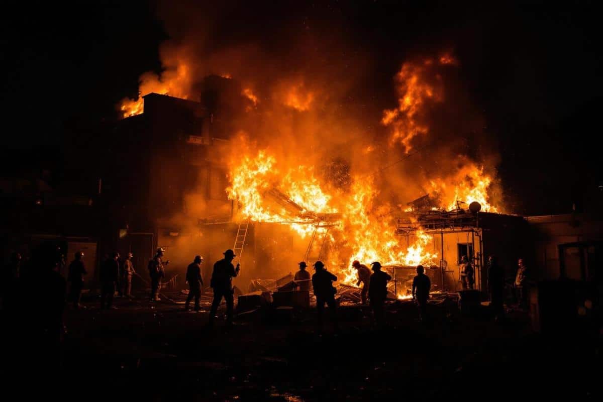 Explosion de bouteille de gaz et incendie : un couple sauvé par ses voisins