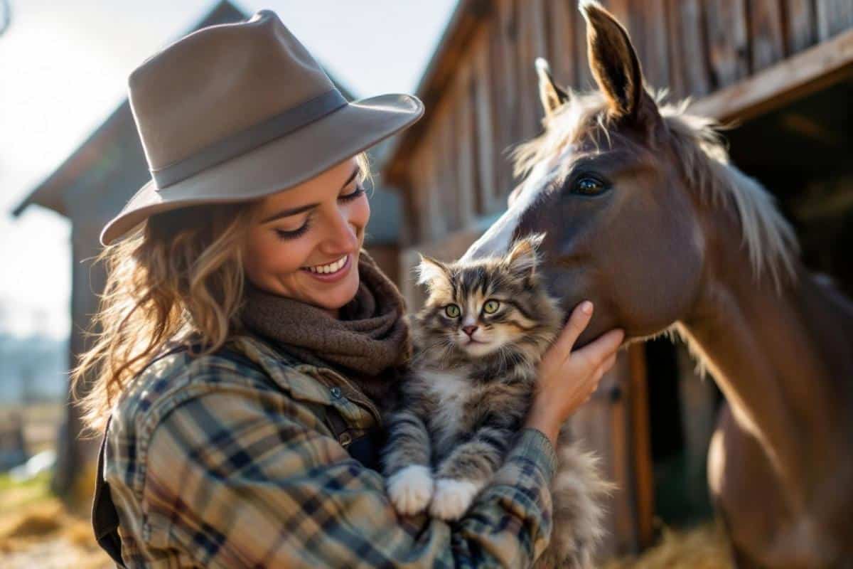 Ce fermier adopte un chat pour son écurie… mais le cheval a son mot à dire !