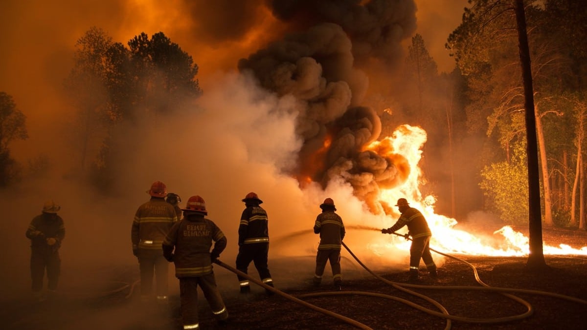 Feu de forêt à Paimpont : 390 pompiers mobilisés pour contenir l’incendie