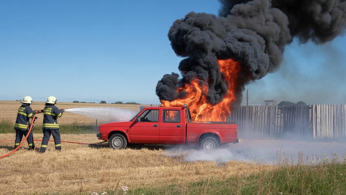 Feux de champ et de véhicule dans l’Indre : les pompiers interviennent à deux reprises