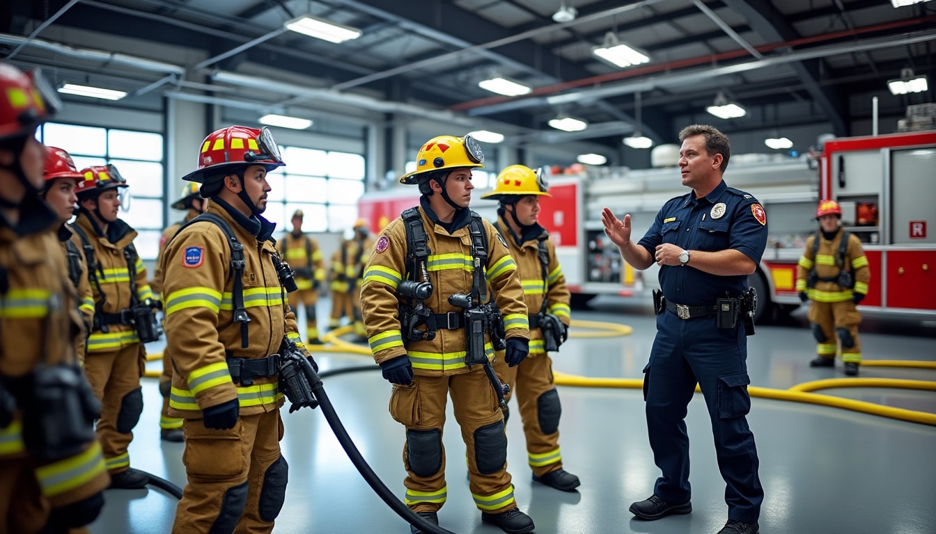 Caserne de pompiers : formation initiale et continue des sapeurs