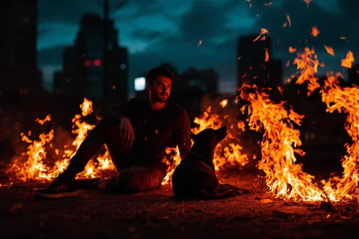 Il refusait de quitter sa maison en feu sans son chien — les pompiers ont trouvé une solution que personne n’oubliera