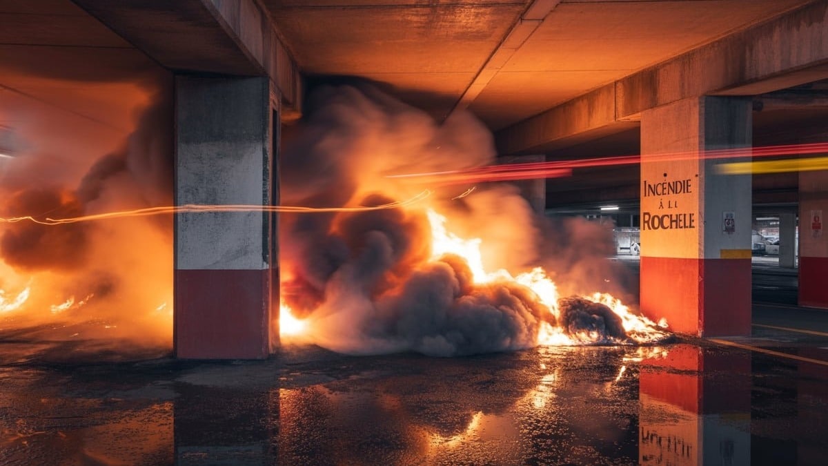 Incendie à La Rochelle : un parking souterrain en flammes, plus de peur que de mal