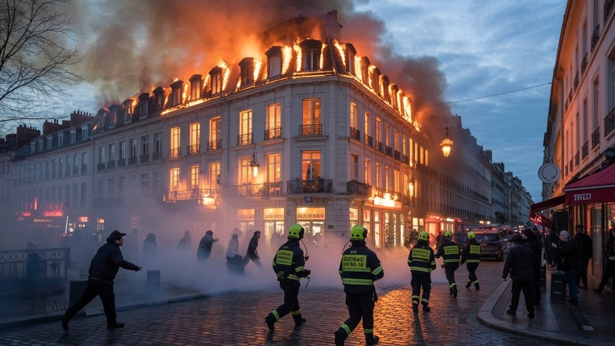 Incendie à Nancy : évacuation préventive des riverains du centre-ville