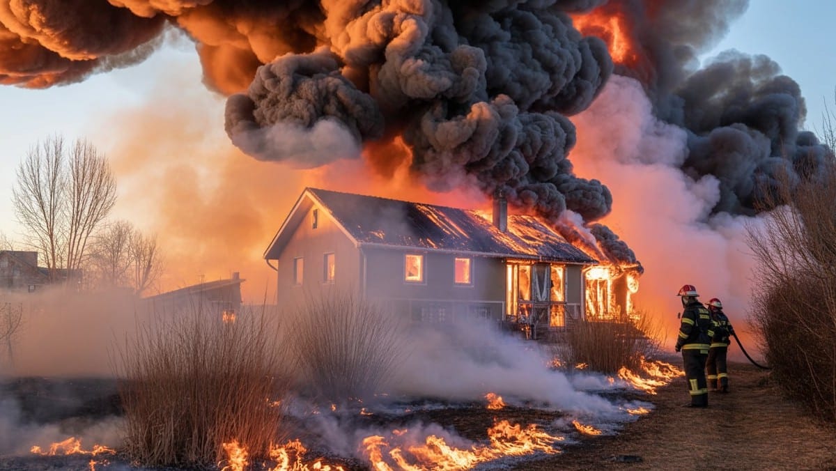 Incendie à Saint-Laurent-de-la-Plaine : un feu d’habitation se propage à la végétation