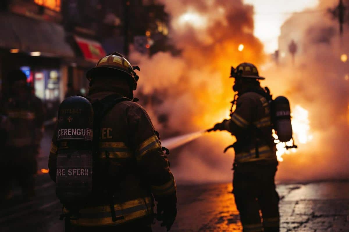 Incendie chez Action : deux pompiers hors service interviennent héroïquement pour éteindre le feu