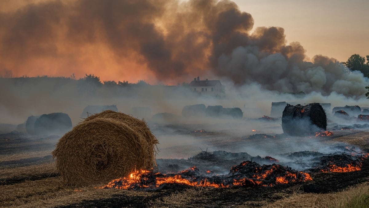 Incendie agricole dans le Tarn : 700 bottes de foin détruites dans la nuit du 22 juin