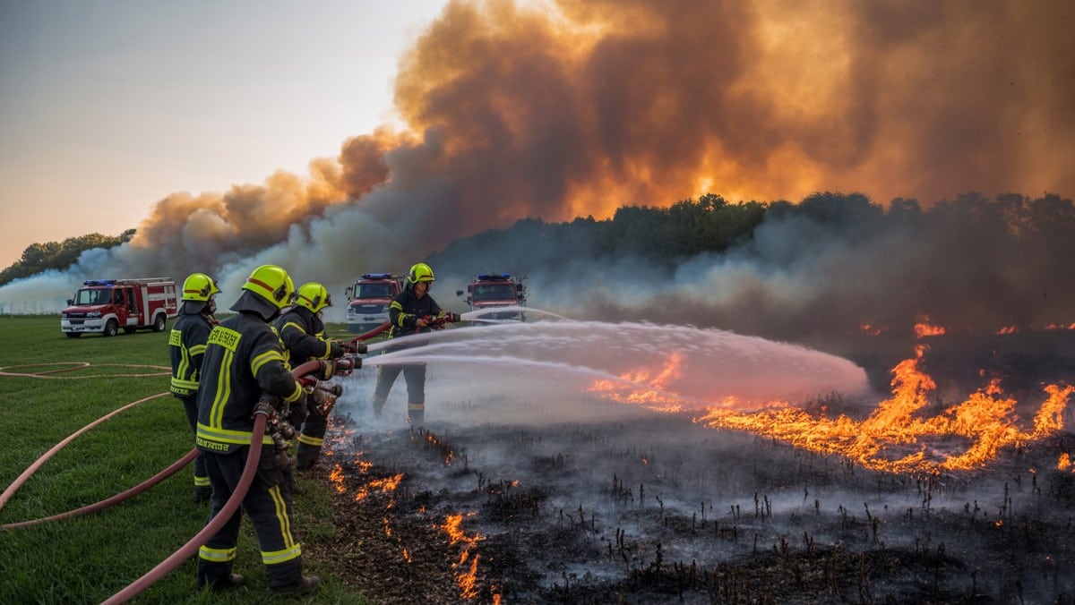 Incendie agricole : les pompiers mobilisés entre Coulonges-sur-l’Autize et Saint-Hilaire-des-Loges