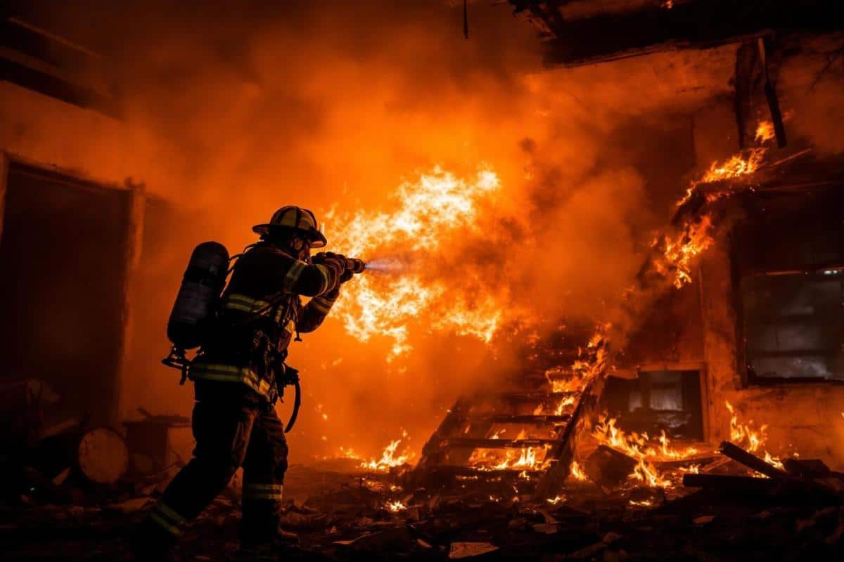 Incendie dans un bâtiment abandonné rue Charles-Michels à Limoges
