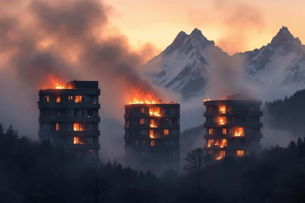 Incendie aux Contamines-Montjoie : trois appartements ravagés par les flammes