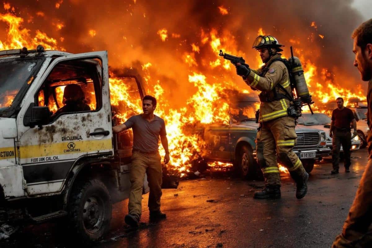Incendie de deux véhicules : le propriétaire tire sur les pompiers venus intervenir