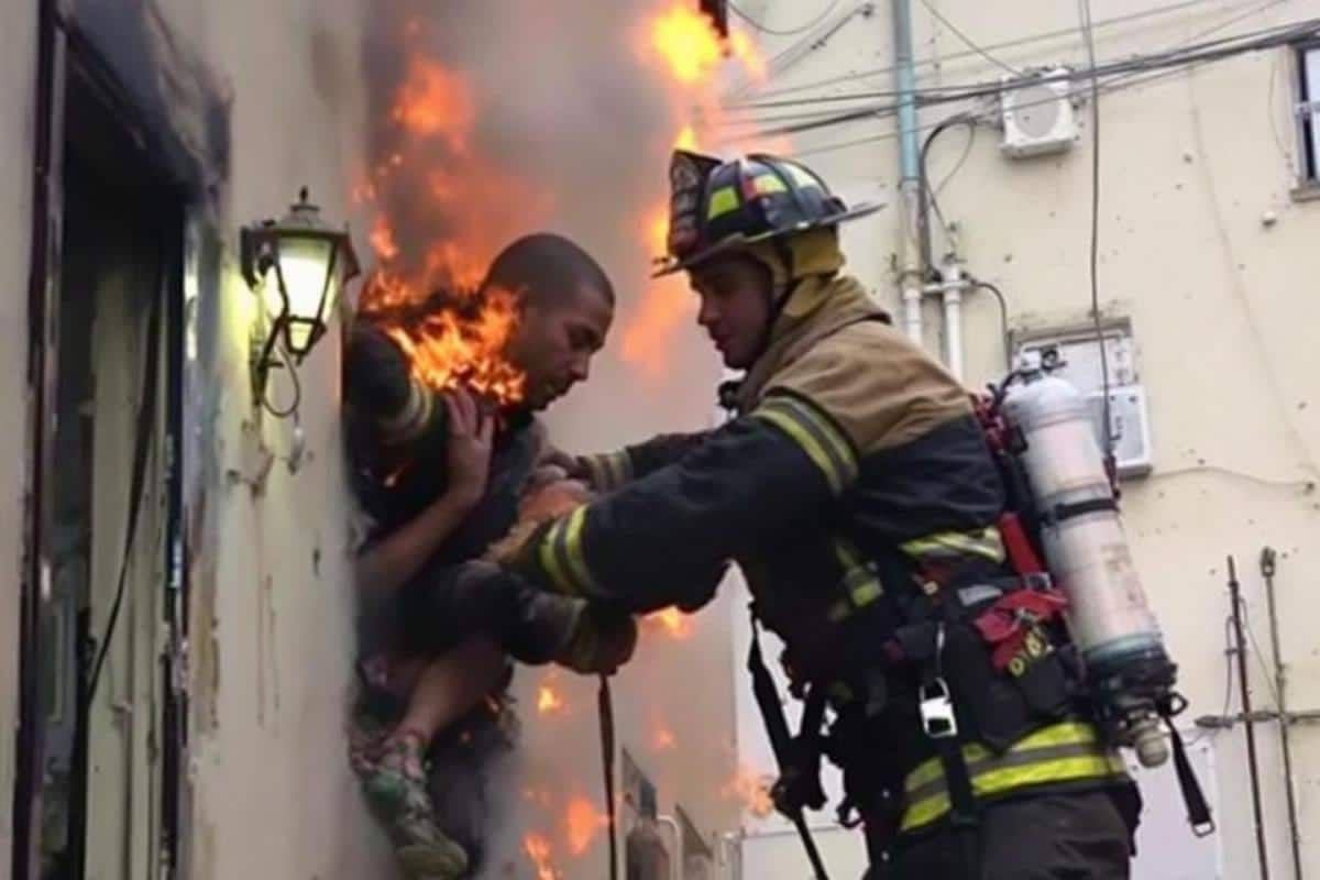 Incendie à Lyon : un blessé dans un immeuble, intervention des pompiers en cours