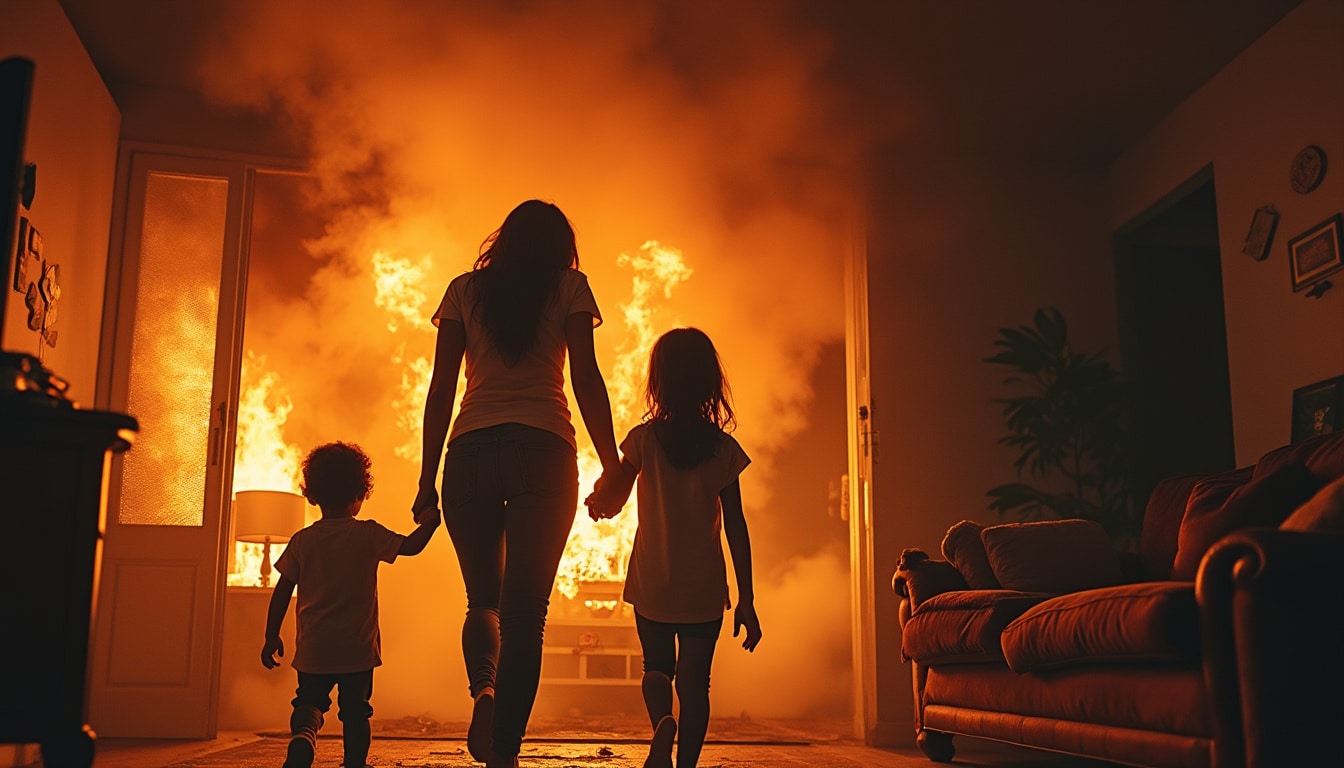Incendie maison : que faire en premier pour protéger sa famille