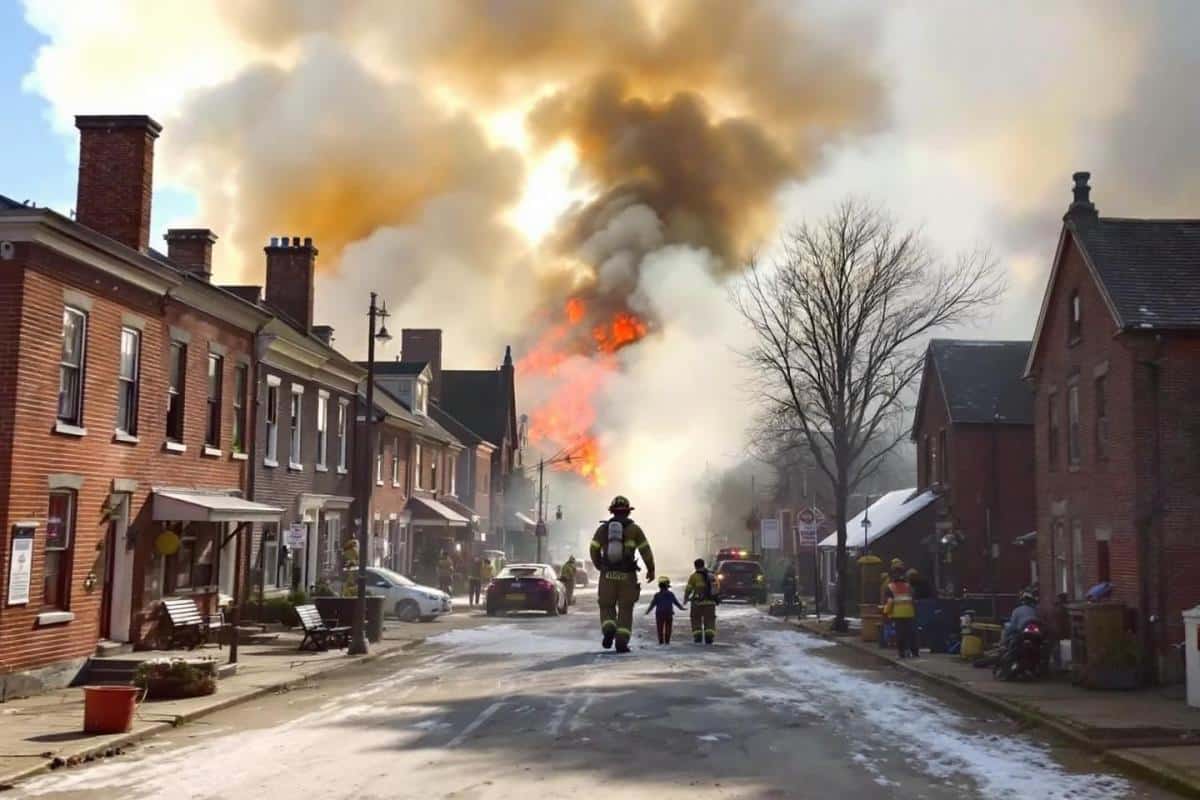 Incendie majeur à Sainte-Foy-la-Grande en Gironde ce vendredi matin