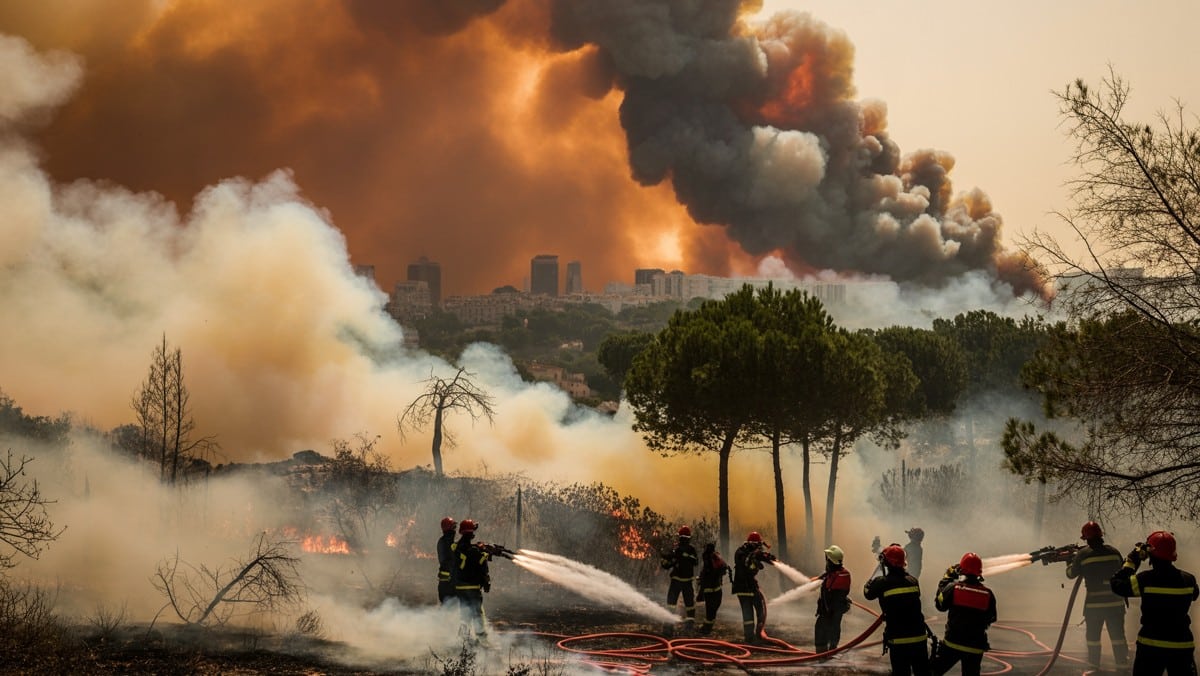 Incendie à Marseille : 1.000 pompiers mobilisés face à 700 hectares ravagés