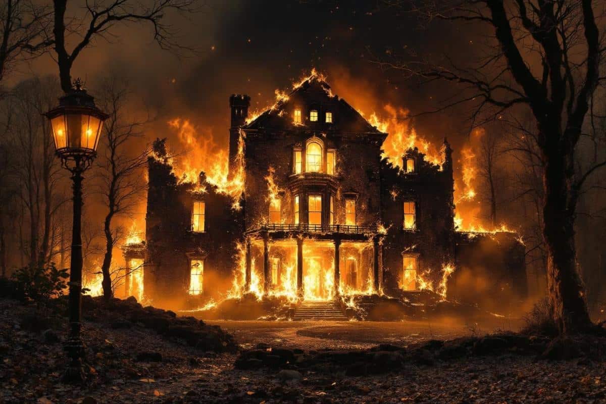 Un incendie ravage le manoir du 19e siècle en pleine rénovation : le choc total