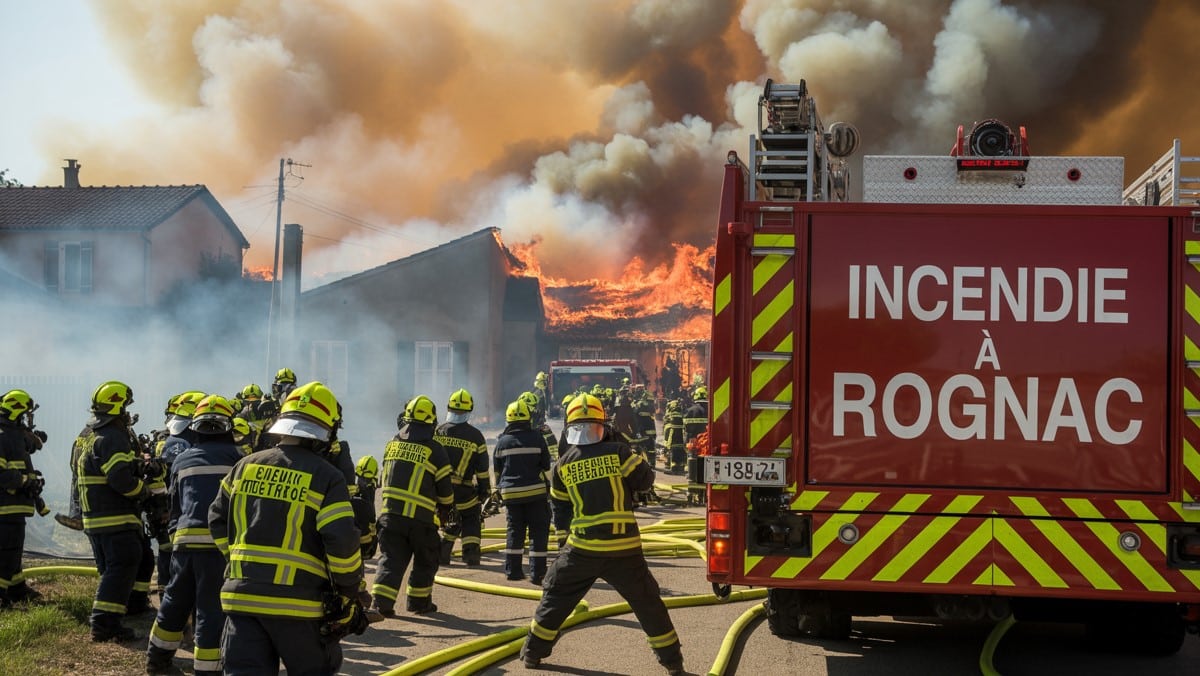 Incendie à Rognac : 140 sapeurs-pompiers en action, aucun danger sanitaire signalé