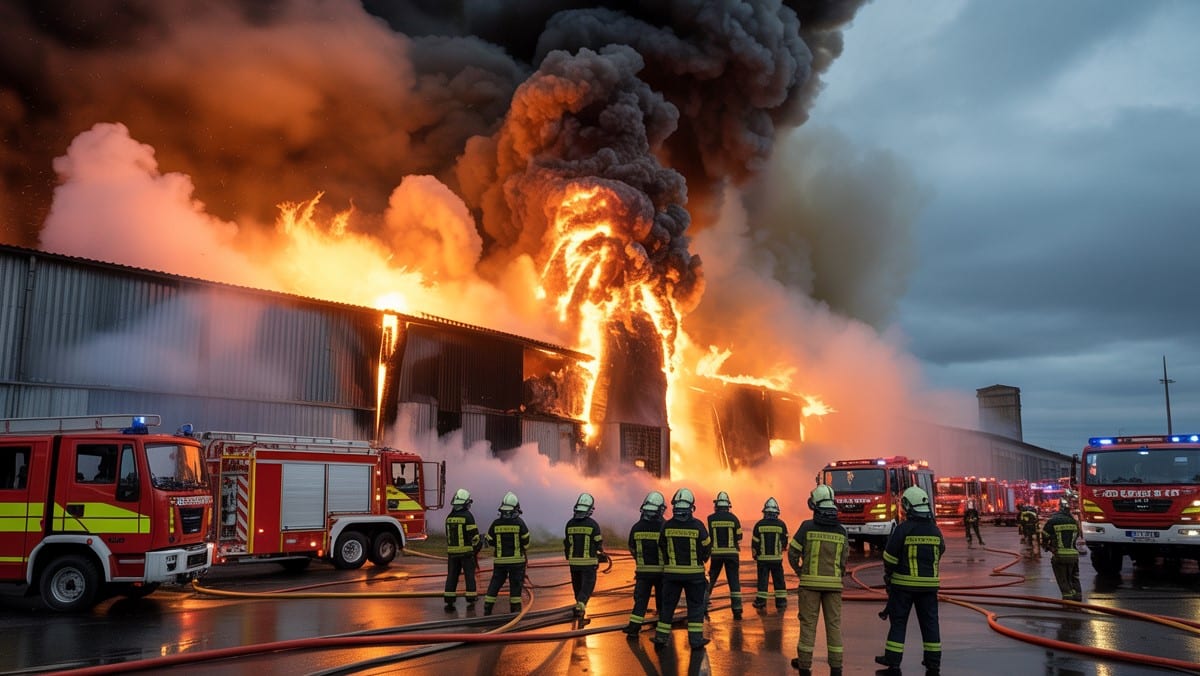 Incendie à Salaise-sur-Sannes : plus de 100 pompiers mobilisés dans une usine de déchets