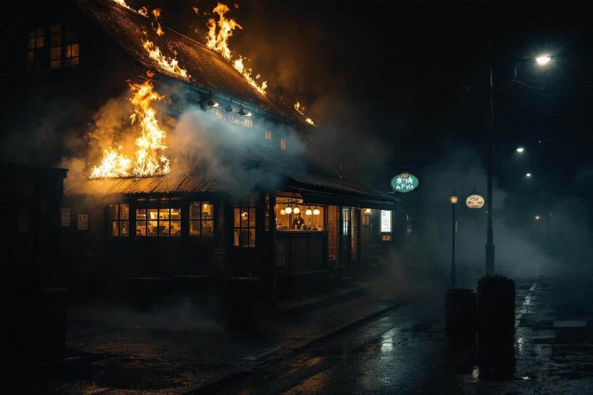 Incendie à Toulouse : le restaurant Chez Yvonne ravagé par les flammes en images