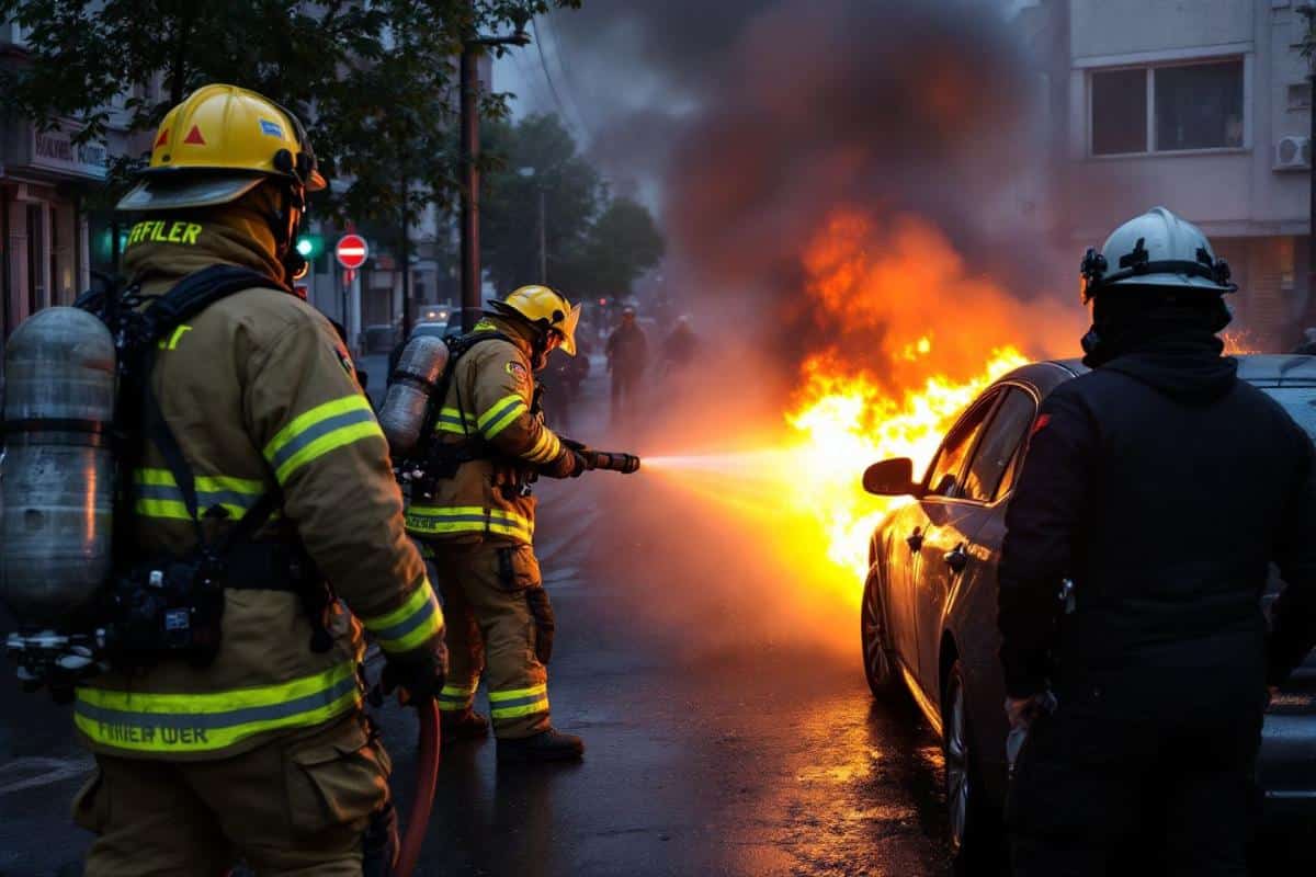 Incendie de voiture à Nogaro : 14 sapeurs-pompiers mobilisés pour l'intervention