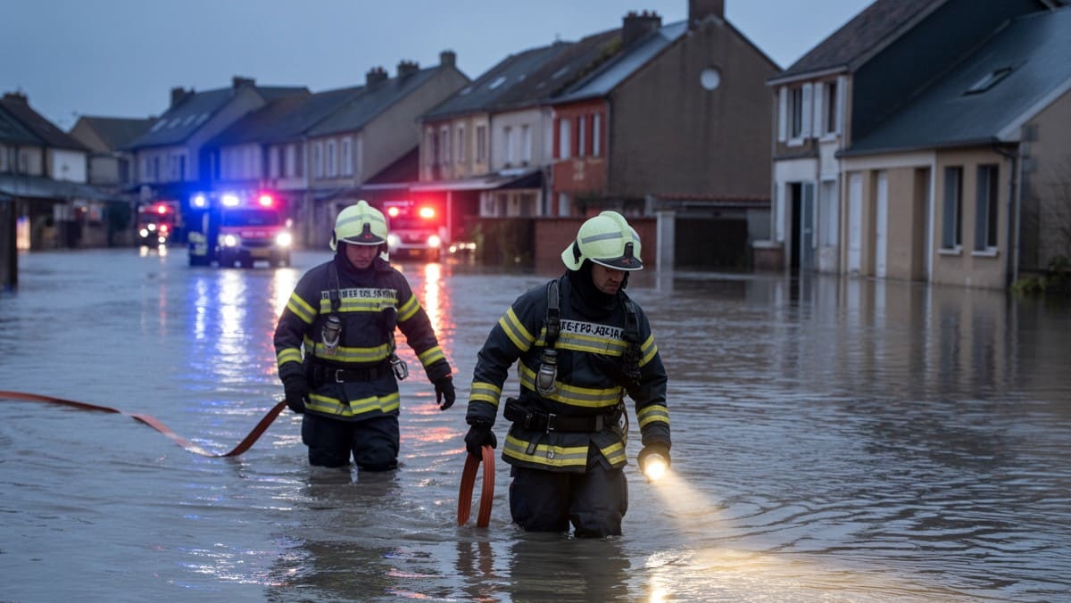 Inondations dans le Pas-de-Calais : les pompiers appelés en urgence dans la nuit