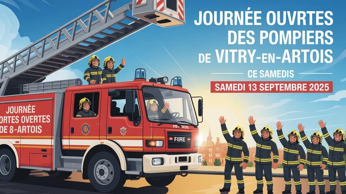 Journée portes ouvertes des pompiers de Vitry-en-Artois ce samedi 13 septembre 2025