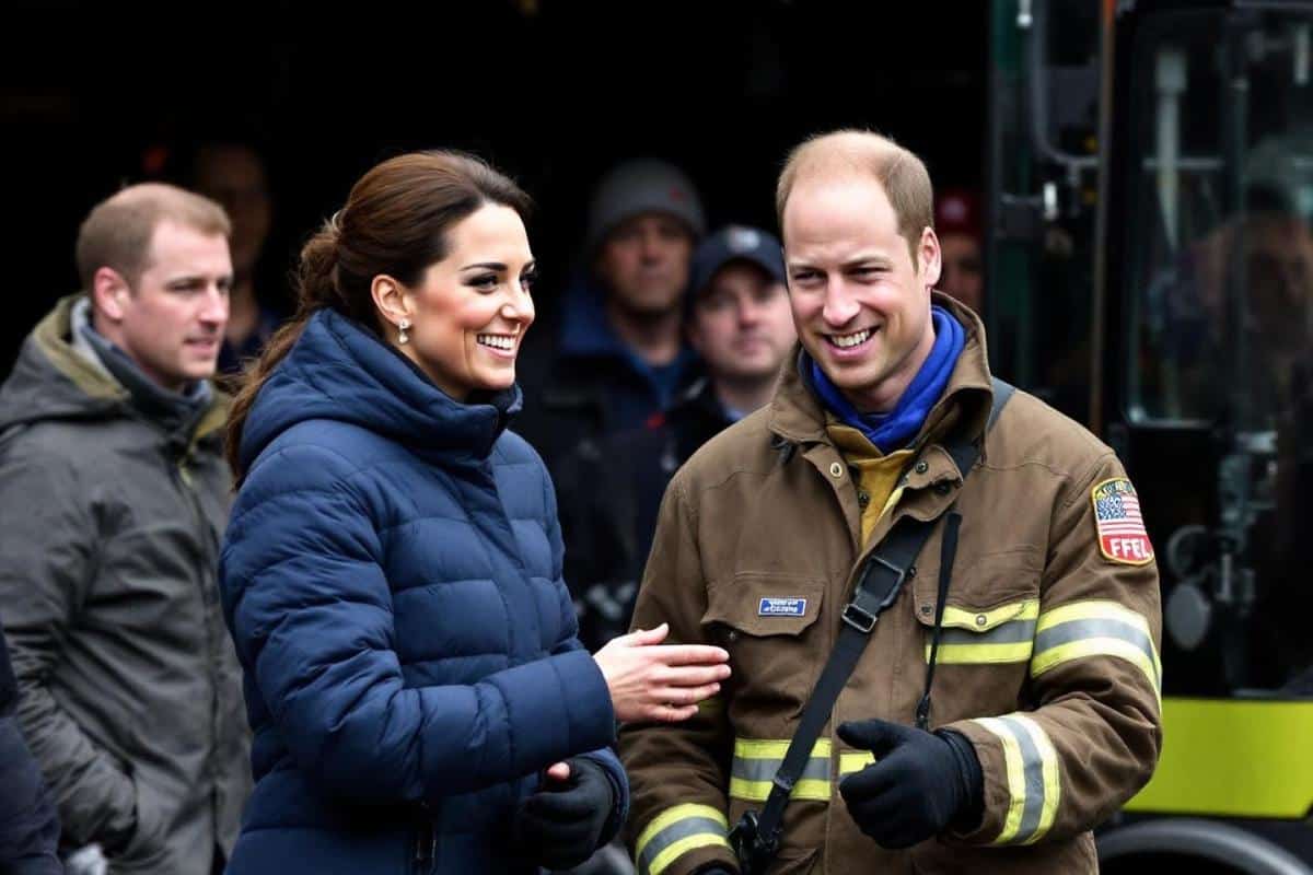Kate Middleton pompier d'un jour avec William lors de leur sortie complice en Irlande