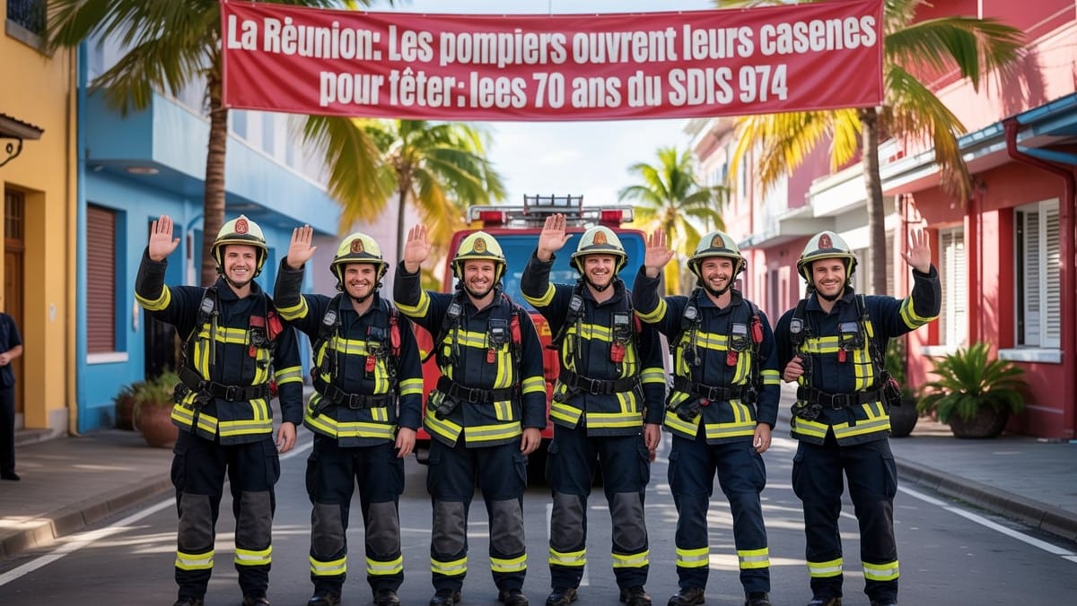 La Réunion : les pompiers ouvrent leurs casernes pour fêter les 70 ans du SDIS 974