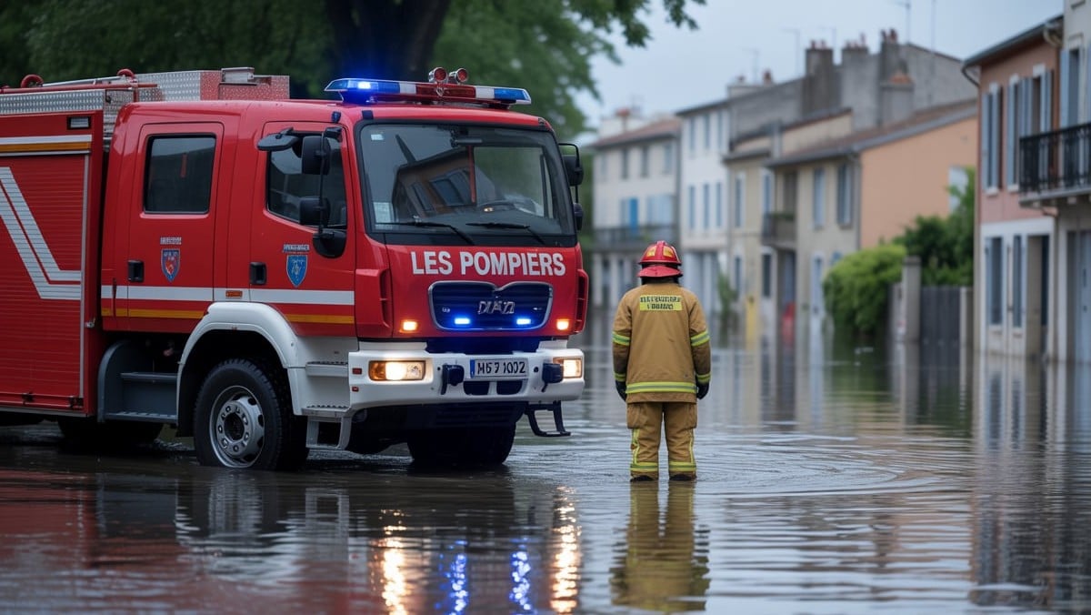 Le Gard sous les eaux : les pompiers mobilisés pour 9 interventions d’urgence
