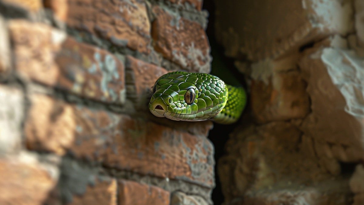 Le serpent dans le mur d’une maison délogé par les pompiers