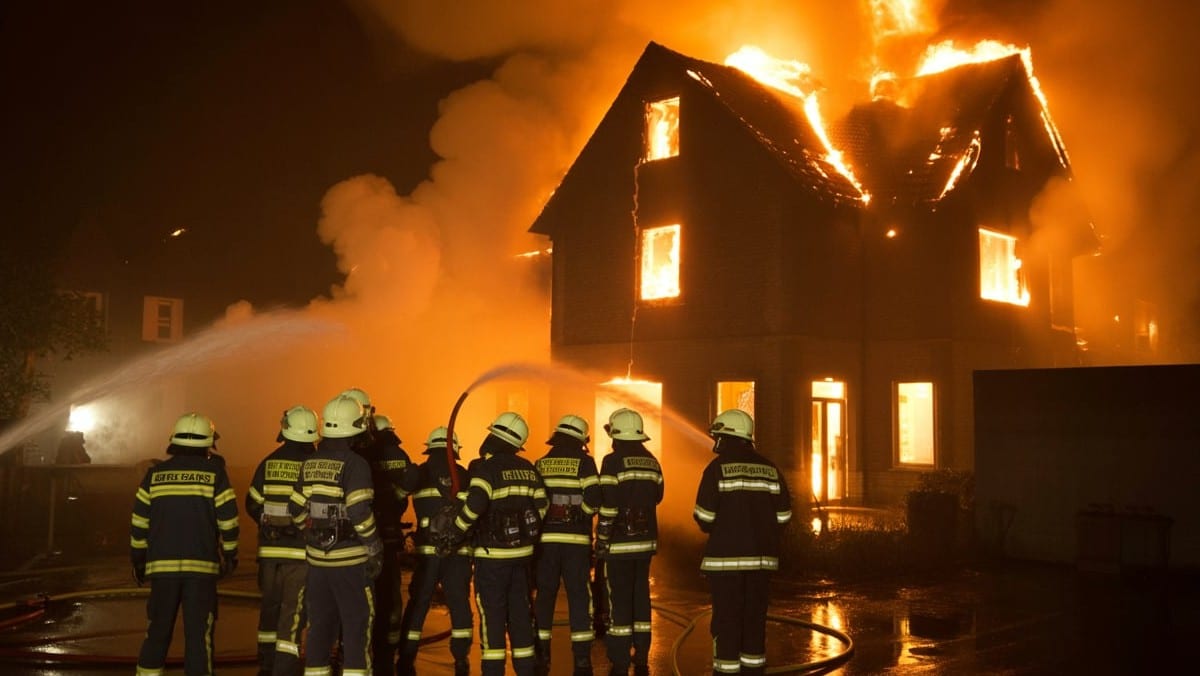 Moréac : un incendie dans un bâtiment désaffecté mobilise 23 pompiers